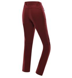 Alpine Pro NUTTA dámské červené softshellové kalhoty softshell