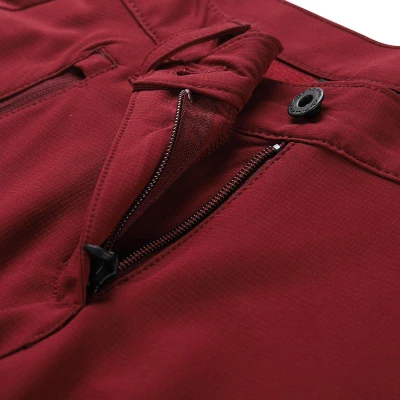 Alpine Pro NUTTA dámské červené softshellové kalhoty softshell