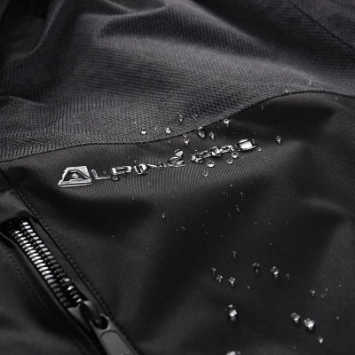 Alpine Pro OLAD pánská černá lyžařská bunda s membránou ptx