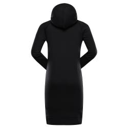 Alpine Pro OLEBA dámské černé mikinové šaty
