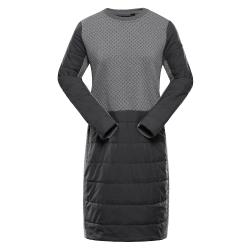 Alpine Pro OLWA dámské šaty NEUTRÁLNÍ / ZEMITÁ Alpine Pro OLWA dámské šaty NEUTRÁLNÍ / ZEMITÁ