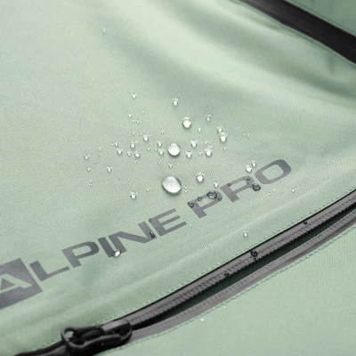 Alpine Pro OMEQ pánská zelená lyžařská bunda s membránou ptx