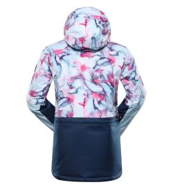 Alpine Pro OMEQA dámská modrá lyžařská bunda s membránou ptx + šátek Kilpi