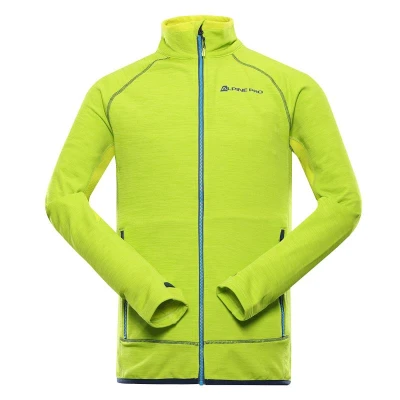Alpine Pro ONNEC pánská zelená rychleschnoucí mikina Alpine Pro ONNEC pánská zelená rychleschnoucí mikina