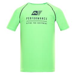 Alpine Pro PANTHER pánské zelené funkční triko s cool-dry