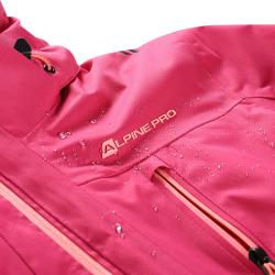 Alpine Pro REAMA dámská růžová lyžařská bunda s membránou ptx