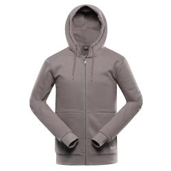 Alpine Pro REDAN pánská mikina NEUTRÁLNÍ / ZEMITÁ