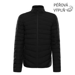 Alpine Pro RETER čierna pánska páperová bunda jar/podzim
