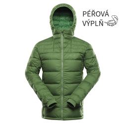 Alpine Pro ROGIT pánská zelená zimní péřová bunda