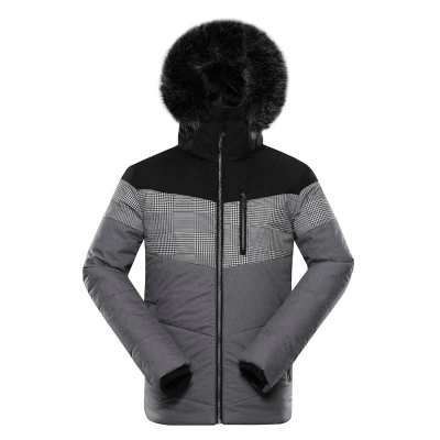 Alpine Pro SAPTAH MJCY557774 pánská šedá zimní bunda s membránou