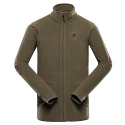 Alpine Pro SIUS 2 pánská fleecová mikina NEUTRÁLNÍ / ZEMITÁ