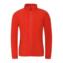 Alpine Pro SIUS 3 pánská fleecová mikina ORANŽOVÁ / ČERVENÁ