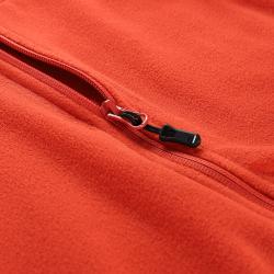 Alpine Pro SIUS 3 pánska fleecová mikina ORANŽOVÁ / ČERVENÁ