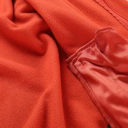 Alpine Pro SIUS 3 pánska fleecová mikina ORANŽOVÁ / ČERVENÁ