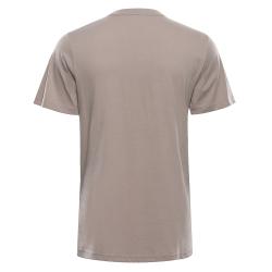 Alpine Pro TERMES 3 pánské triko z organické bavlny NEUTRÁLNÍ / ZEMITÁ