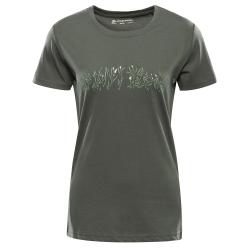 Alpine Pro TERMESA 3 dámské zelené triko z organické bavlny