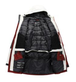 Alpine Pro UZER pánská červená lyžařská bunda s membránou ptx