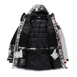 Alpine Pro UZER pánská šedá lyžařská bunda s membránou ptx