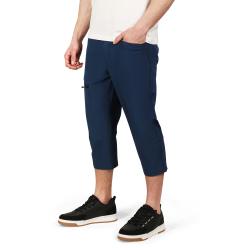 Alpine Pro WEDER 2 pánské modré softshellové capri kalhoty