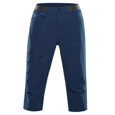 Alpine Pro WEDER 2 pánské modré softshellové capri kalhoty Alpine Pro WEDER 2 pánské modré softshellové capri kalhoty