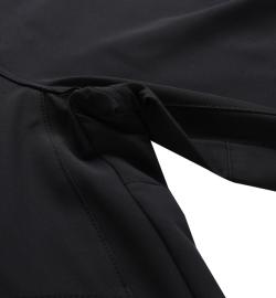 Alpine Pro WEDER pánské černé softshellové capri kalhoty 3/4