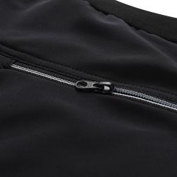 Alpine Pro WEDER pánské černé softshellové capri kalhoty 3/4