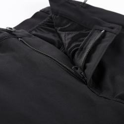 Alpine Pro WEDER pánské černé softshellové capri kalhoty 3/4