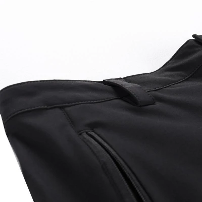 Alpine Pro WEDER pánské černé softshellové capri kalhoty 3/4