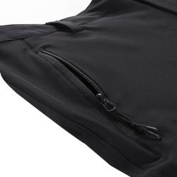 Alpine Pro WEDER pánské černé softshellové capri kalhoty 3/4