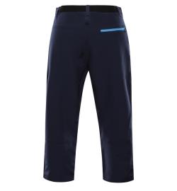 Alpine Pro WEDER pánské modré softshellové capri kalhoty 3/4