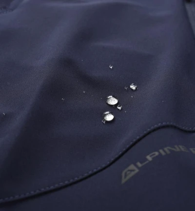 Alpine Pro WEDER pánske modré softshellové capri nohavice 3/4