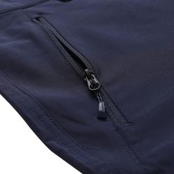 Alpine Pro WEDER pánské modré softshellové capri kalhoty 3/4