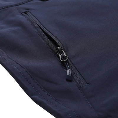 Alpine Pro WEDER pánske modré softshellové capri nohavice 3/4