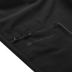 Alpine Pro WEDERA 2 dámské černé softshellové capri kalhoty