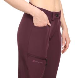 Alpine Pro WEDERA 2 dámské fialové sofshellové capri kalhoty