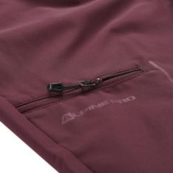 Alpine Pro WEDERA 2 dámské fialové sofshellové capri kalhoty
