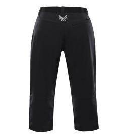 Alpine Pro WEDERA dámské černé softshellové capri kalhoty 3/4