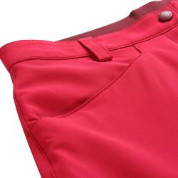 Alpine Pro WEDERA dámské růžové softshellové capri kalhoty 3/4