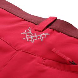 Alpine Pro WEDERA dámské růžové softshellové capri kalhoty 3/4