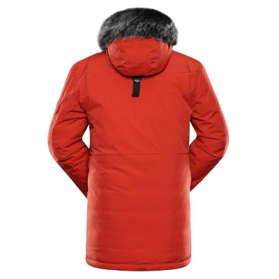 Alpine Pro WERD 2 pánská zimní bunda ORANŽOVÁ / ČERVENÁ