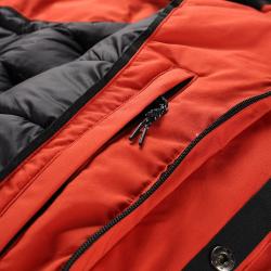 Alpine Pro WERD 2 pánská zimní bunda ORANŽOVÁ / ČERVENÁ