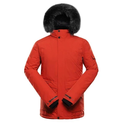 Alpine Pro WERD 2 pánská zimní bunda ORANŽOVÁ / ČERVENÁ POUZE XXXXL (VÝPRODEJ)