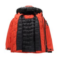 Alpine Pro WERD 2 pánska zimná bunda ORANŽOVÁ / ČERVENÁ IBA XXXXL (VÝPREDAJ)