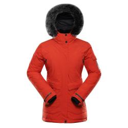 Alpine Pro WERDA 2 dámska zimná bunda ORANŽOVÁ / ČERVENÁ LEN L (VÝPREDAJ)