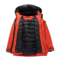 Alpine Pro WERDA 2 dámska zimná bunda ORANŽOVÁ / ČERVENÁ LEN L (VÝPREDAJ)