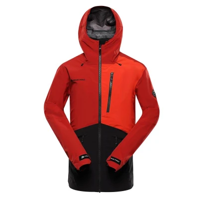 Alpine Pro ZARR pánská červená bunda s membránou Alpine Pro ZARR pánská červená bunda s membránou