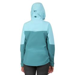 Alpine Pro ZARRA dámská modrá nepromokavá bunda POUZE L-L Nadměrná velikost pro plnoštíhlé (VÝPRODEJ)