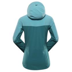 Alpine Pro ZARRA dámská modrá nepromokavá bunda POUZE L-L Nadměrná velikost pro plnoštíhlé (VÝPRODEJ)
