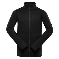 Alpine Pro ZEG pánský černý svetr supratherm celozip Alpine Pro ZEG pánský černý svetr supratherm celozip