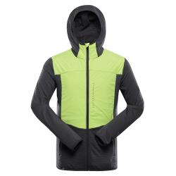 Alpine Pro ZOLL žluto-černá pánská ultralehká hřejivá mikina